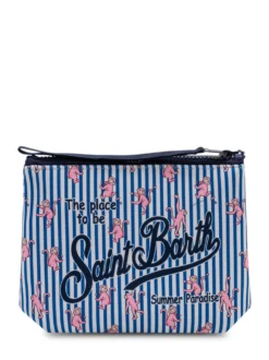 Aline Pouch with Zip Closure and Front Logo
