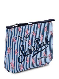 Aline Pouch with Zip Closure and Front Logo