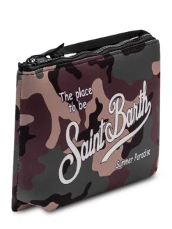 Aline Pouch with Zip Closure and Front Logo