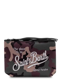 Aline Pouch with Zip Closure and Front Logo