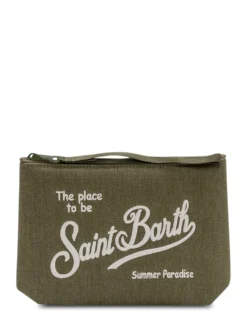 Aline Pouch with Zip Closure and Front Logo