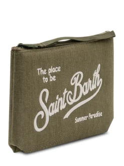 Aline Pouch with Zip Closure and Front Logo