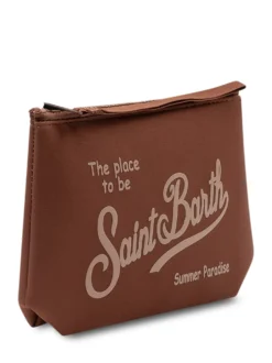 Aline Pouch with Zip Closure and Front Logo