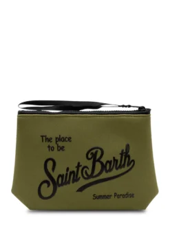 Aline Pouch with Zip Closure and Front Logo