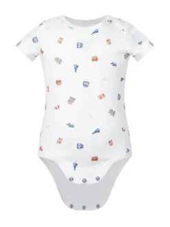 Allover Print Cotton Bodysuit