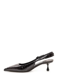 Amel Slingback Pumps with Crocodile Pattern