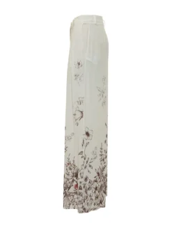 Angeline Wide Leg Trousers with Floral Print
