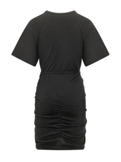 Anguillara Dress with Short Sleeves and Side Ruching