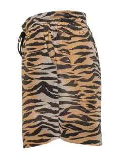 Animal Print Drawstring Shorts
