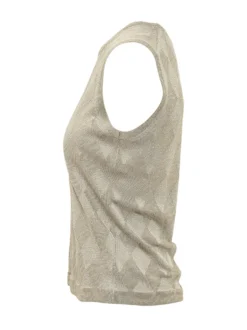 Argyle Knit Tank Top