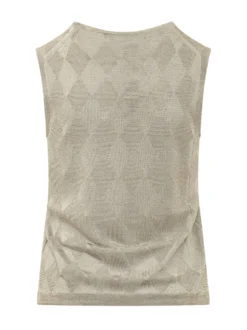 Argyle Knit Tank Top
