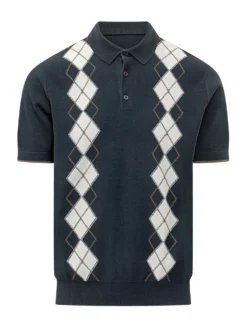 Argyle Short-Sleeve Polo