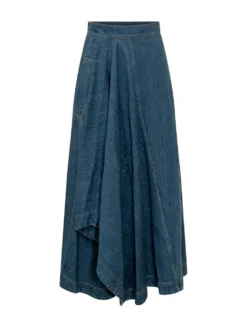 Asymmetric Long Skirt