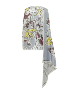 Asymmetric Printed Top