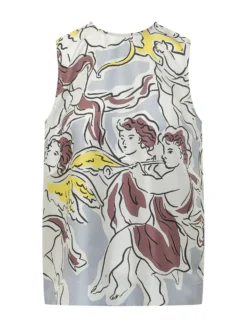 Asymmetric Printed Top