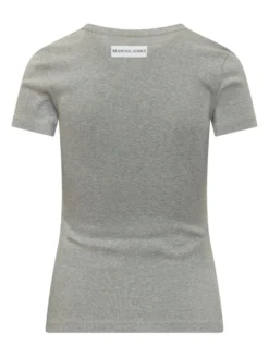 Baby Fit T-shirt with Round Neck and Embroidered Logo
