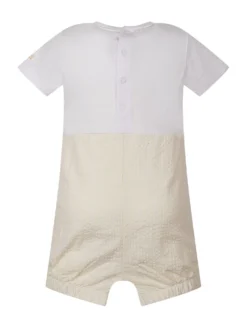 Baby Shortie with Bear Embroidery