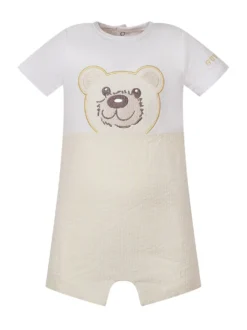 Baby Shortie with Bear Embroidery