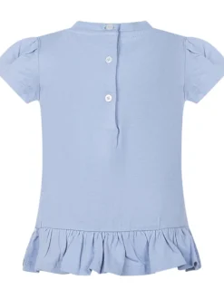 Baby T-Shirt and Gingham Bloomer Set