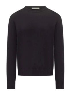 Ballantyne Black Wool Crewneck Sweater