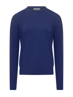 Ballantyne Blue Wool Crewneck Sweater
