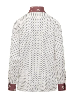 Bandana-Print Twill Shirt