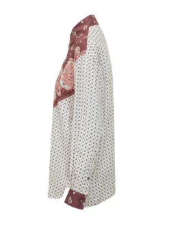 Bandana-Print Twill Shirt