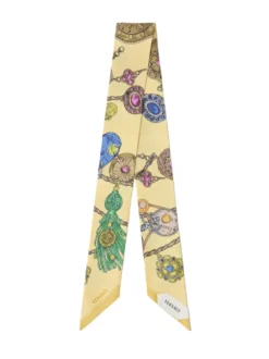 Bandeau Scarf with Jewel Print