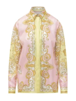 Baroque Formal Shirt In Fluid Fabric