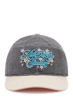 Baseball Cap with Visor and Front Star Embroidery