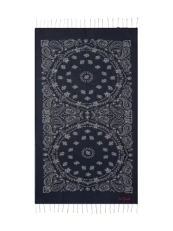 Beach Towel with Paisley Pattern