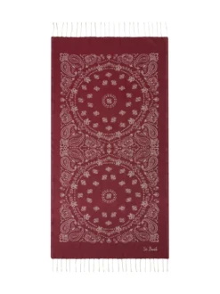Beach Towel with Paisley Pattern