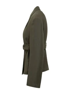 Belted Jacket with Lapels