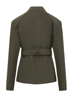 Belted Jacket with Lapels