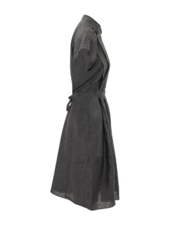 Belted Midi Shirt Dress
