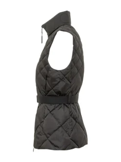 Belted Quilted Puffer Vest