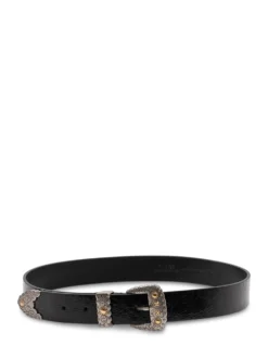 Belt with Decorated Buckle and Studs