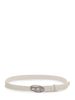 Belt with Decorative Oval Buckle