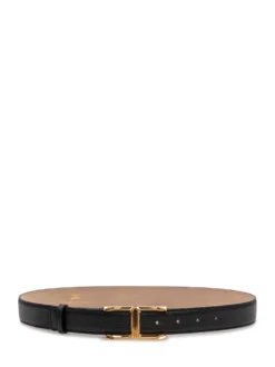 Belt with Logo Buckle
