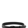 Belt with Oval Metal Buckle