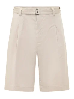 Bermuda Shorts with Integrated Belt