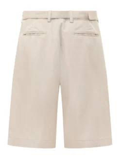 Bermuda Shorts with Integrated Belt