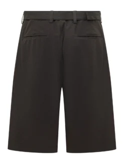 Bermuda Shorts with Integrated Belt