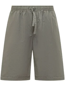 Bermuda with Elastic Waist and Drawstring