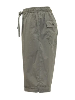 Bermuda with Elastic Waist and Drawstring