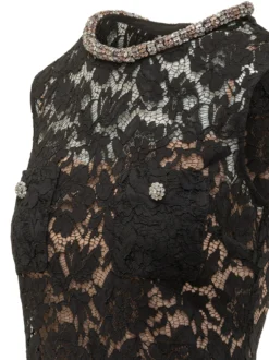 Black Lace Mini Dress