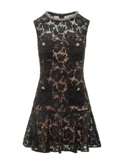 Black Lace Mini Dress