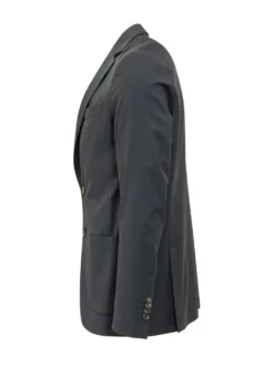 Blazer con Rever e Tasche Applicate