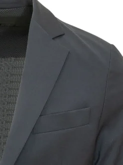 Blazer con Rever e Tasche Applicate