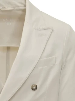 Blazer Doppiopetto in Jersey con Tasche